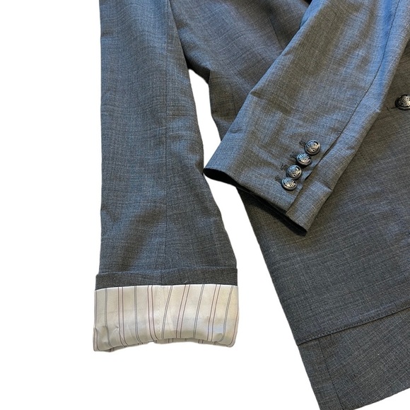 Talula Exeter Gray Wool School Boy Blazer - Size 6 - Picture 9 of 16